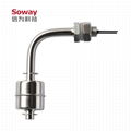 horizontal installed stainless steel magnetic float level switch