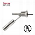 horizontal installed stainless steel magnetic float level switch