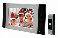 7" color video doorphone with picture/video taking and recording