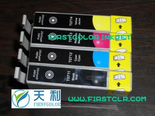 T0711/2/3/4-T0714 EPSON inkjet cartridges T0715 with New Chip
