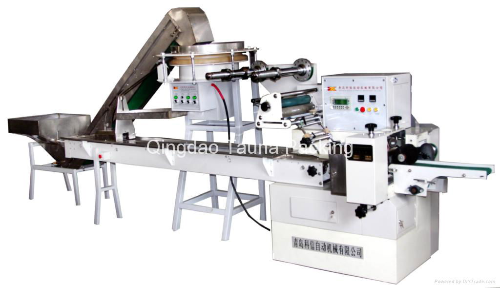 Syringe fully automatic pillow wrapping machine