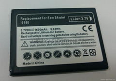 Mobile Phone Battery with 1900mAh Capacity, Replacement for Samsung Galaxy S4 mi