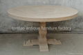 Elm Wood Round Dining Table Wholesale #6688