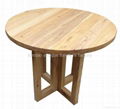 Rustic Round Wood Dining Table Wholesale #6588