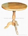 elm wood Round Dining Table #6505