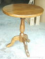 elm wood Round Dining Table #6505