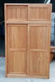 solid elm wood wardrobe