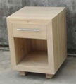 thick elmwood bedside cabinet