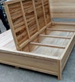 solid elm wood bed with 2 storages