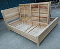 solid elm wood bed with 2 storages