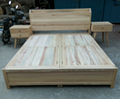 king size bed with 2 storages,elm and camphor wood