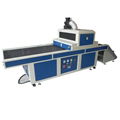 Flat UV curing machine with unloading system