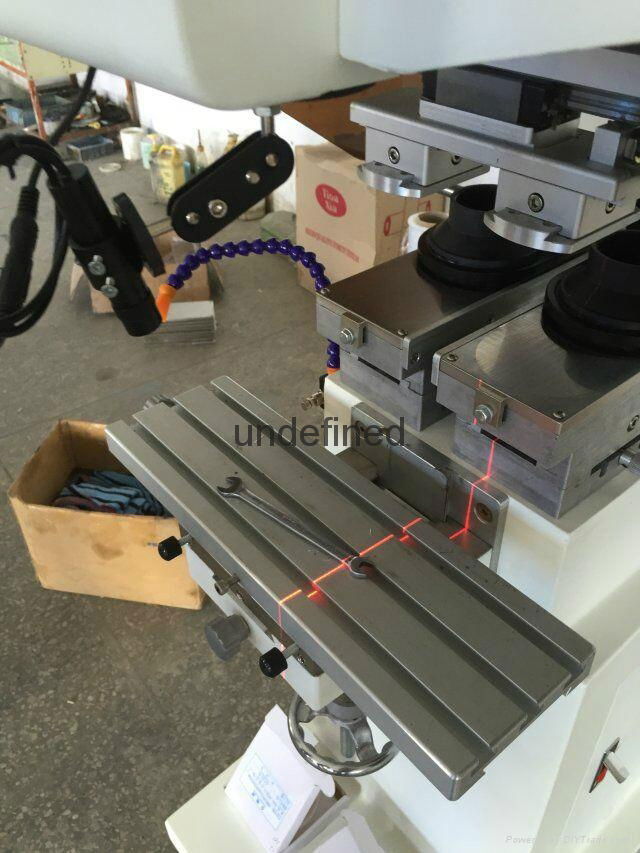 pad shuttle garment neck label 2-color pad printing machine 