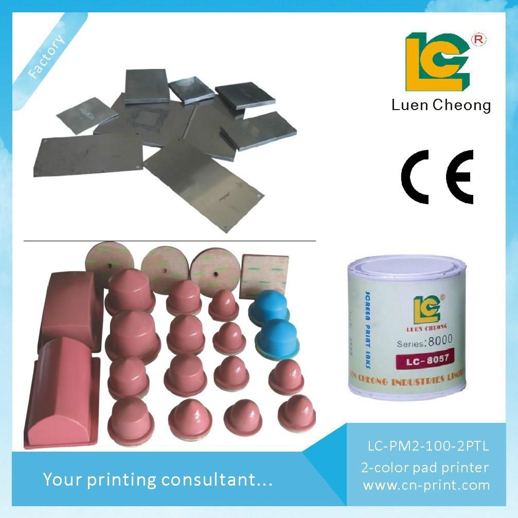 LC-PM2-100T Two Colour Closed Ink Cup Shuttle Pad Printer