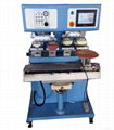 PLC 4-color open ink well pad printing machine with shuttle and independent pad