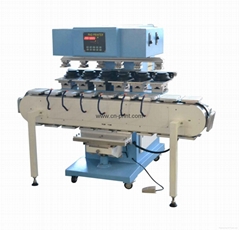 Six-color printing machine with a tank station PAD PRINT MACHIN