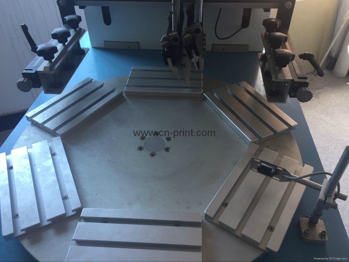 PLC contorl system Flat screen printing machine with conveyor 15