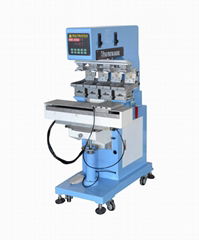 4-color Shutte  pad printing machines for round applications