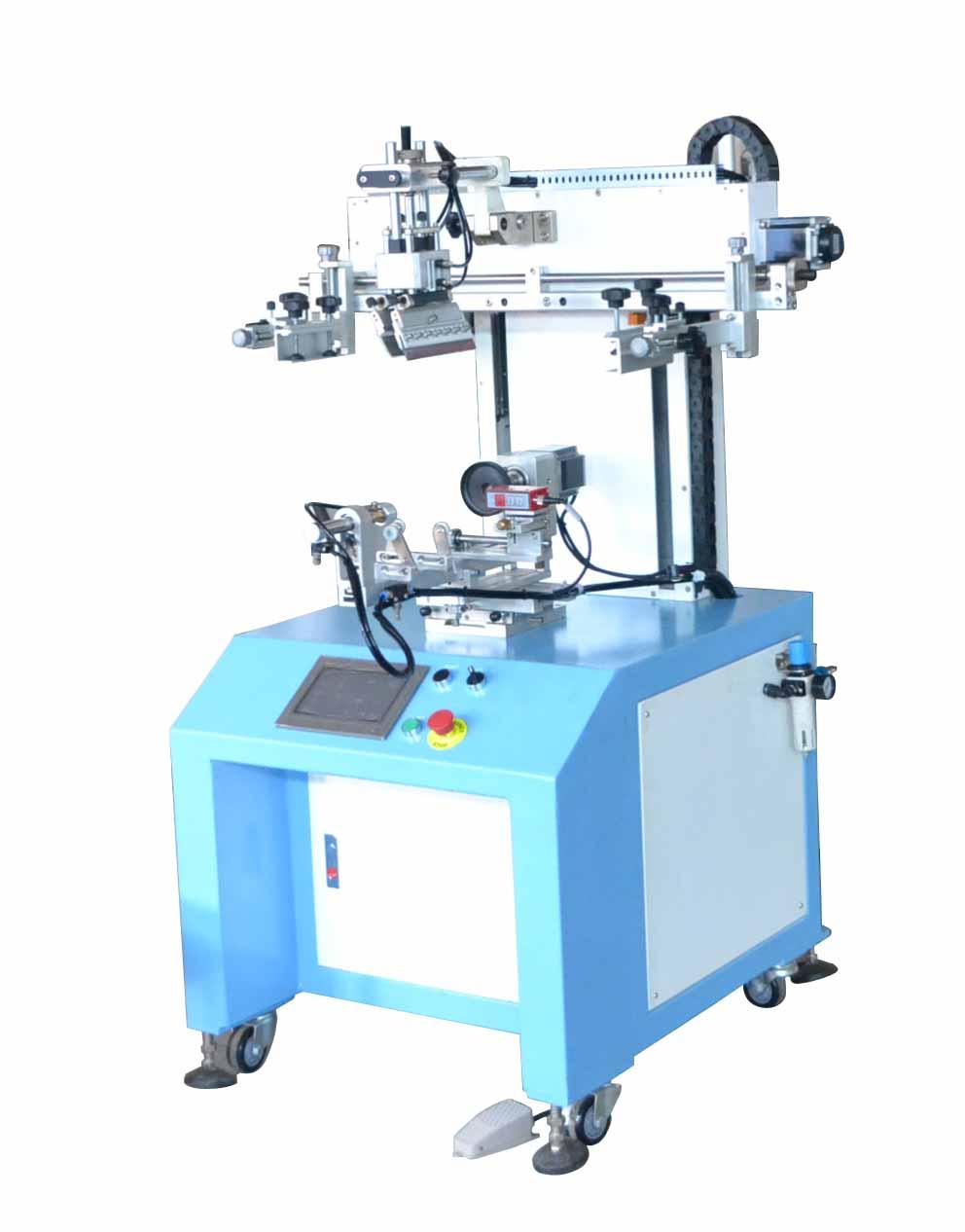 Screen Printer With Color Sensor Screen Printing Machine For Burgundy Bottle 3