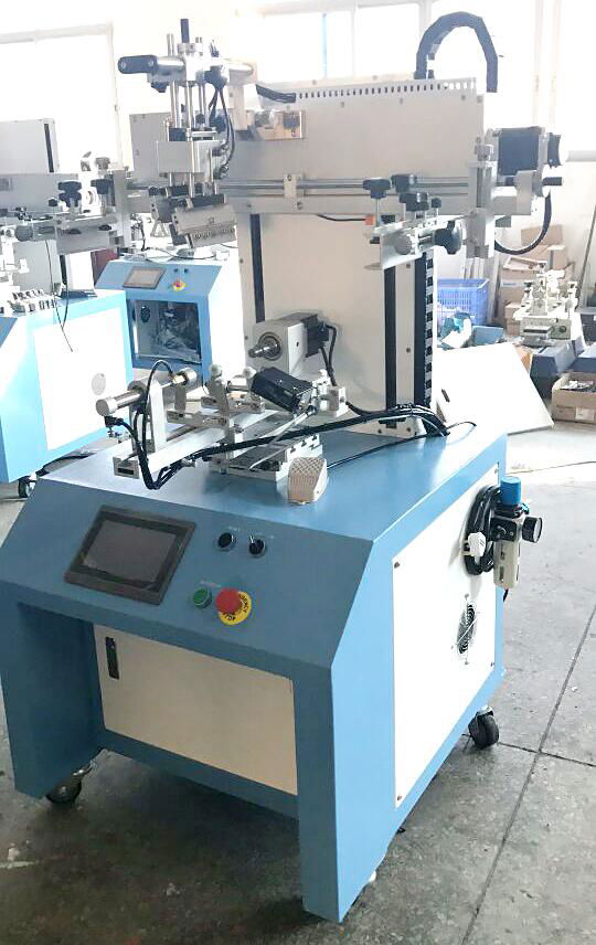 Screen Printer With Color Sensor Screen Printing Machine For Burgundy Bottle 4