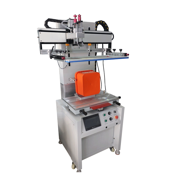 Flat precision screen printing machine with t table  1