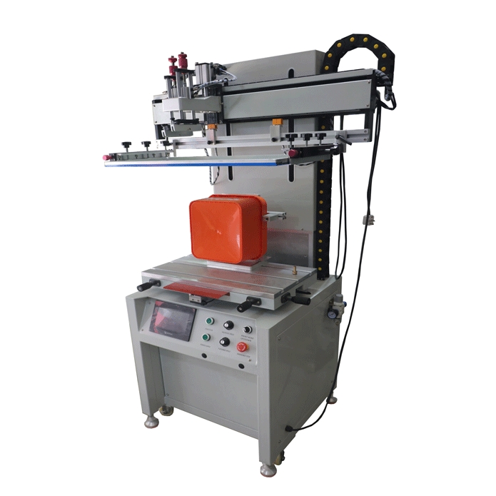 Flat precision screen printing machine with t table  2