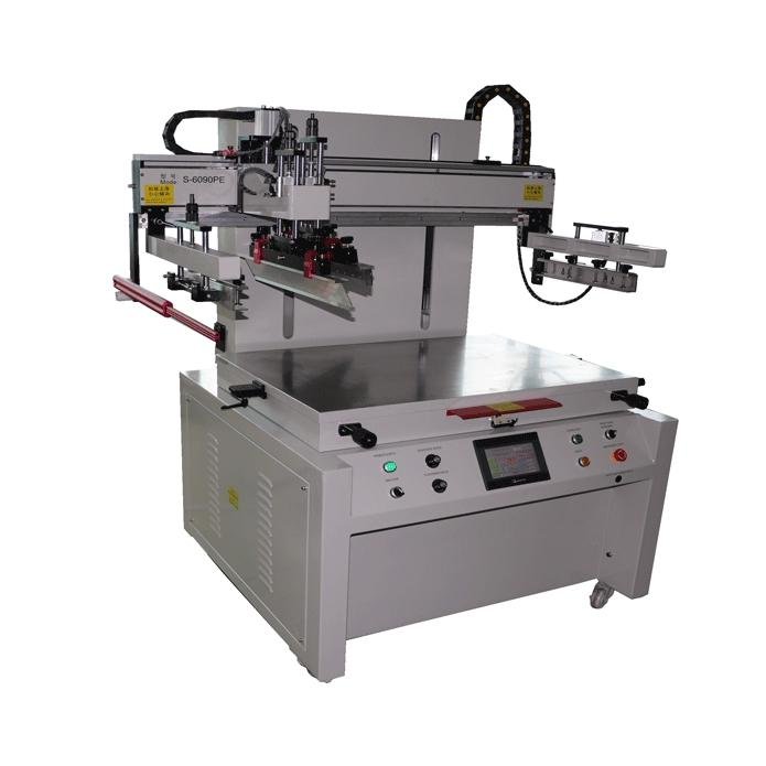 Flat precision screen printing machine with vacuum table 3