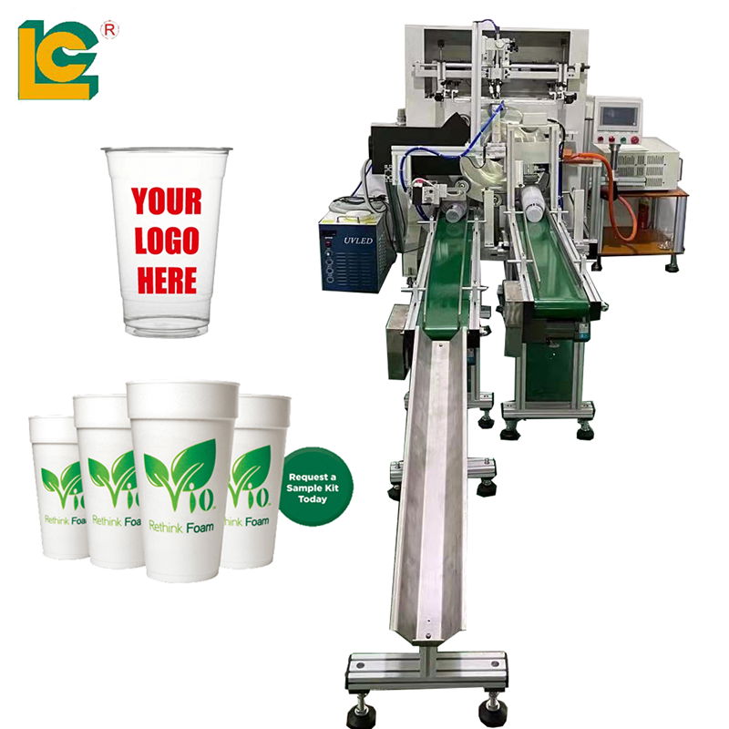 Automatic Plastic Cup Printer With Led UV Curing Dryer 4