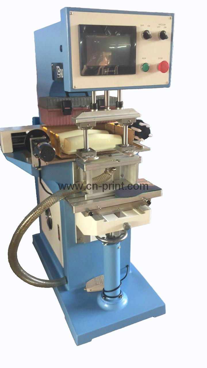 PLC System Transverse Flow tampografia for insole with pad cleaning system 4