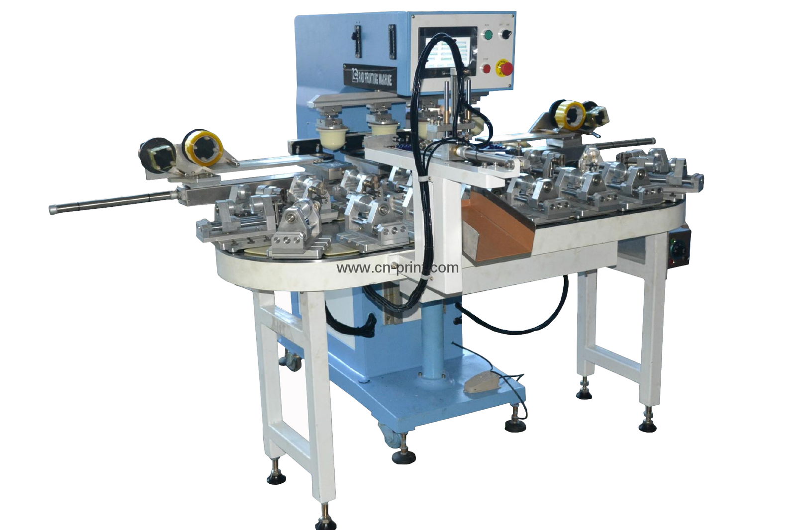 automatic 4 color round pad printing machine for bottles