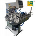 2-color open ink well pad printing machine with conveyor with rotary system 