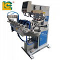 2-color open ink well pad printing machine with conveyor with rotary system 