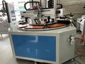 Two-color turntable flat screen printing machine