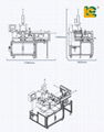 Paper towel hot foil stamping machine with auto unloading