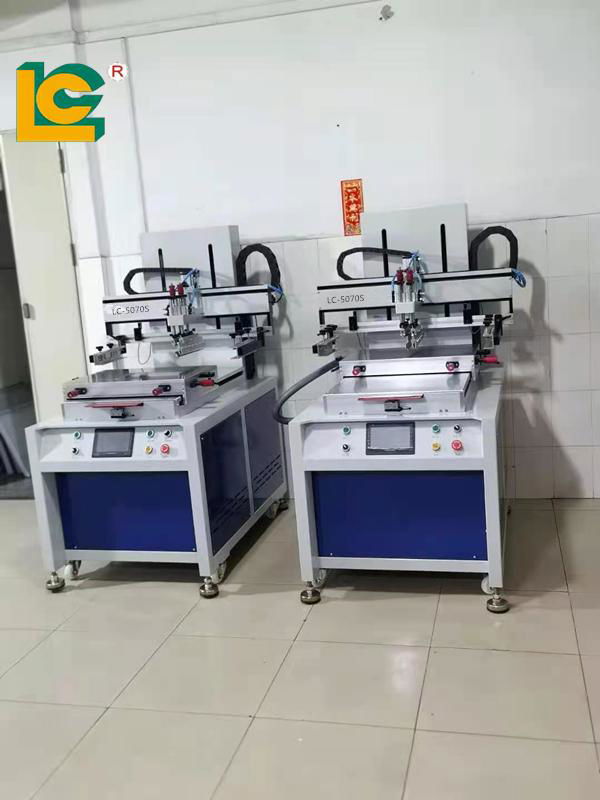 Servo Flat precision screen printing machine with movement vacuum table 5
