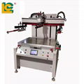 Flat precision screen printing machine with vacuum table