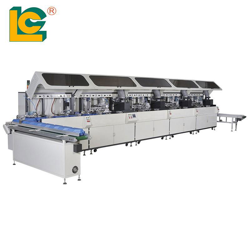 4 color automatic big bucket screen printing machine 2