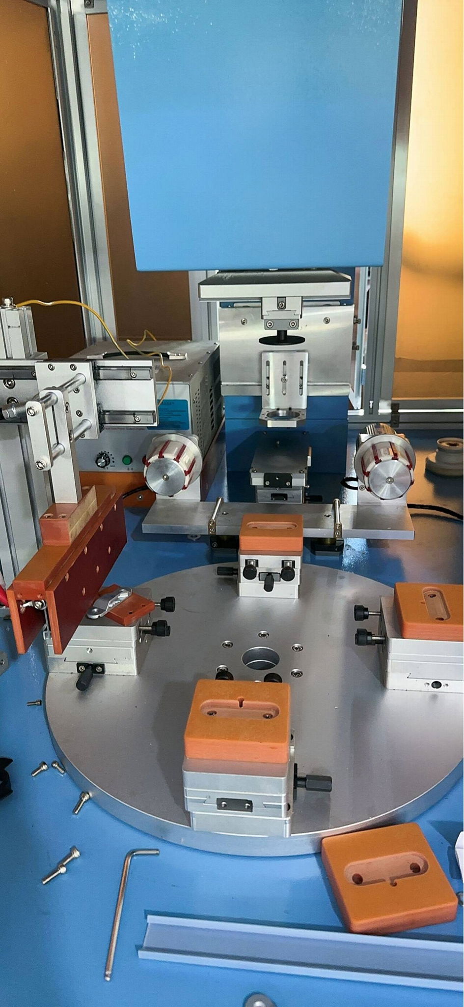 High precision rotary servo 1color pad printing machine 5