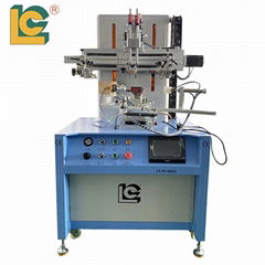 Screen Printer With Color Sensor Screen Printing Machine For Burgundy Bottle