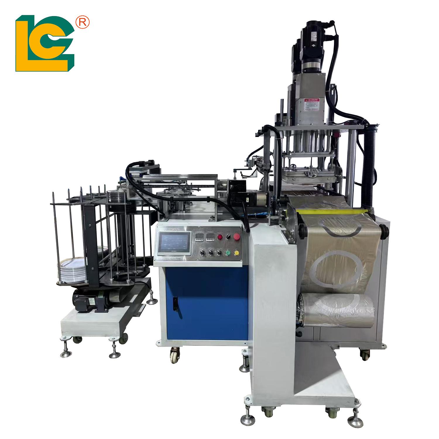 Full Automatic Disposable Western plate Double Head Servo Hot Stamping Machine 1