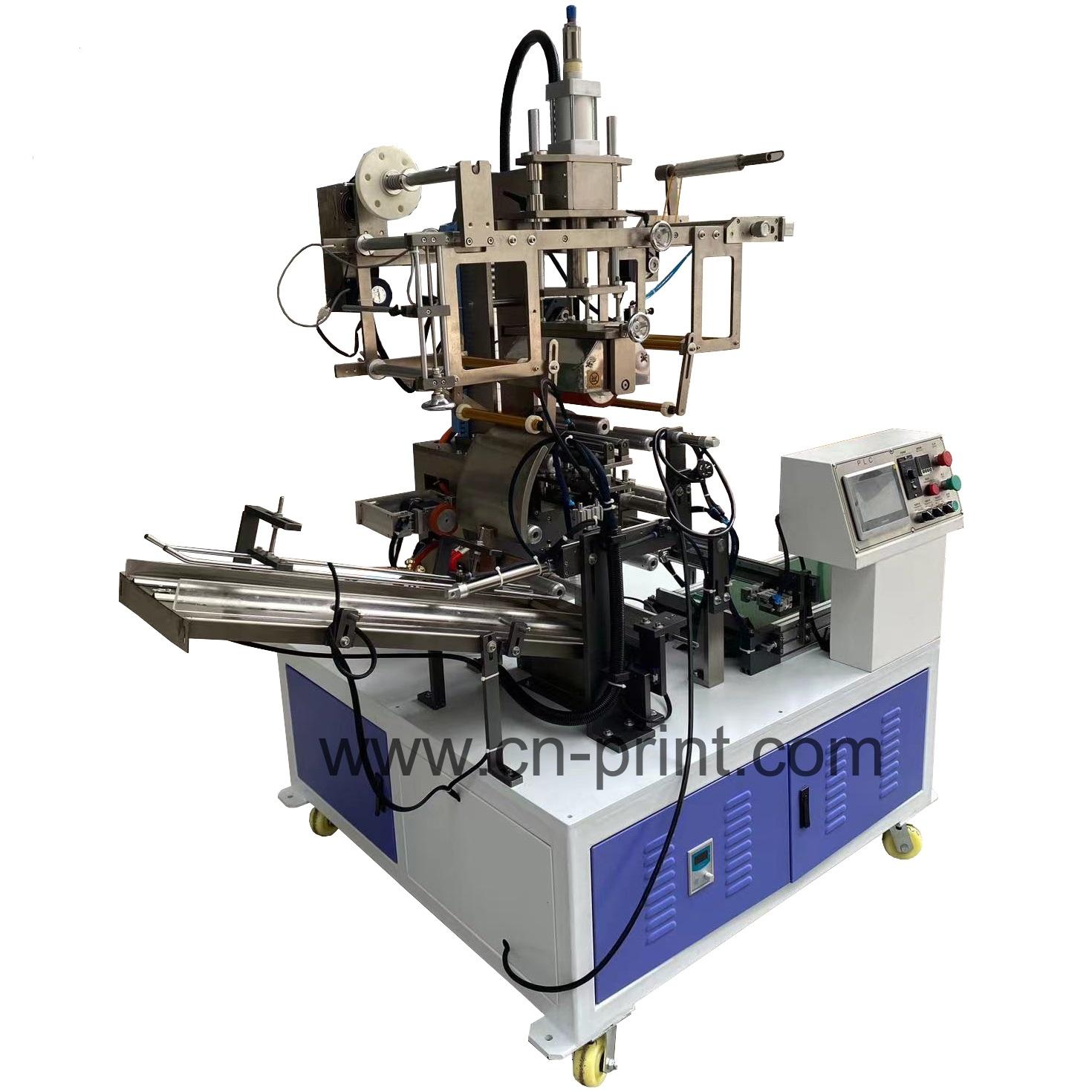 Automatic rotary heat transfer machine with flame processing 2