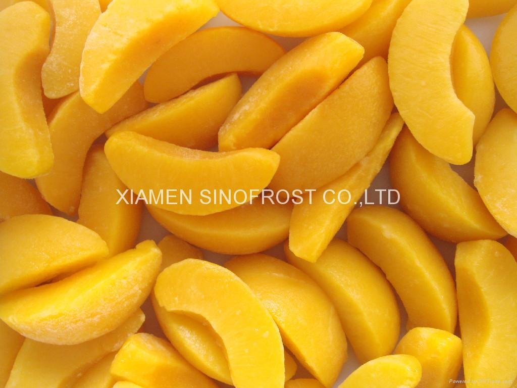 IQF Yellow Peaches Segments,Frozen Yellow Peach Segments,IQF Sliced Yellow Peach 3