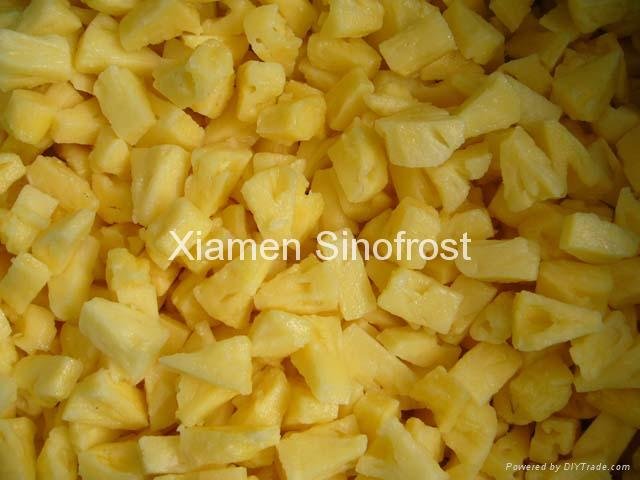 IQF pineapples ( tidbits/chunks/diced),Frozen pineapples (tidbits/chunks/diced)
