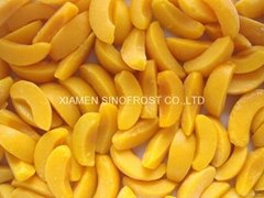 IQF Yellow Peaches Segments,Frozen Yellow Peach Segments,IQF Sliced Yellow Peach