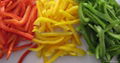 IQF Green Pepper Strips,Frozen Green Peppers Strips,IQF Sliced Green Peppers