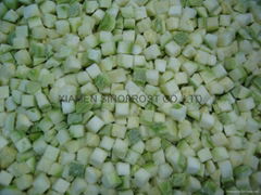 IQF diced zucchini,Frozen diced zucchini