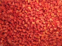 IQF Red Peppers Dices,Frozen Red Pepper Dices,IQF Red Pepper Cubes