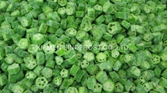 IQF Okra cuts,IQF cut Okra,Frozen cut Okra,Frozen Okra cuts