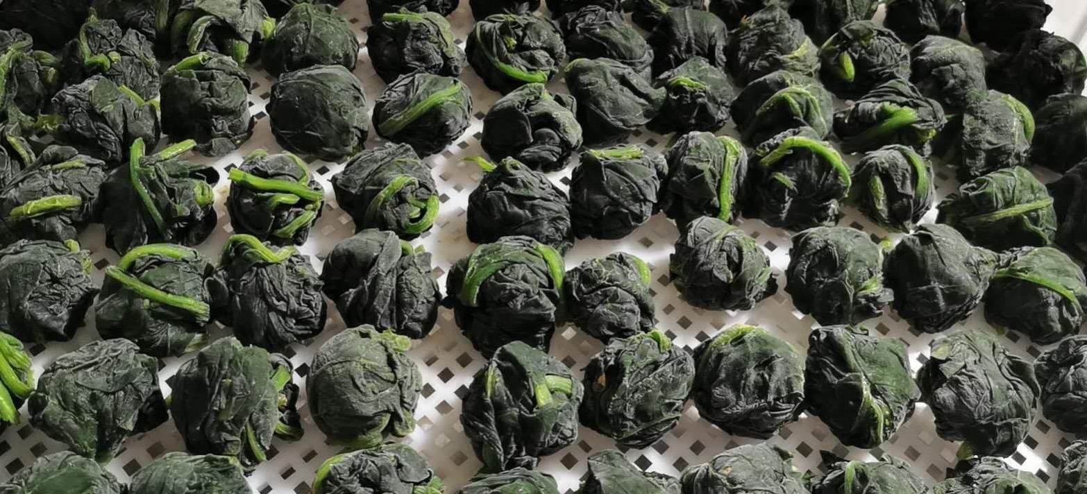 Frozen Spinach Leaf Ball,IQF Whole Leaf Spinach Ball,IQF Spinach in Briquette 5
