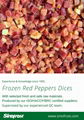 IQF Red Peppers Dices,Frozen Red Pepper Dices,IQF Red Pepper Cubes